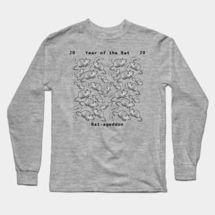 Rat-ageddon Year of the Rat 2020 Long Sleeve T-Shirt